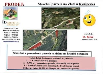 Stavebn parcela na Zlat u Kynperka