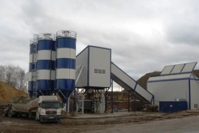 Stationary concrete plant, winter soluti