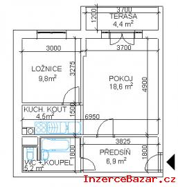 Pozen bytu 1+kk 26 m2 na okraji Prahy